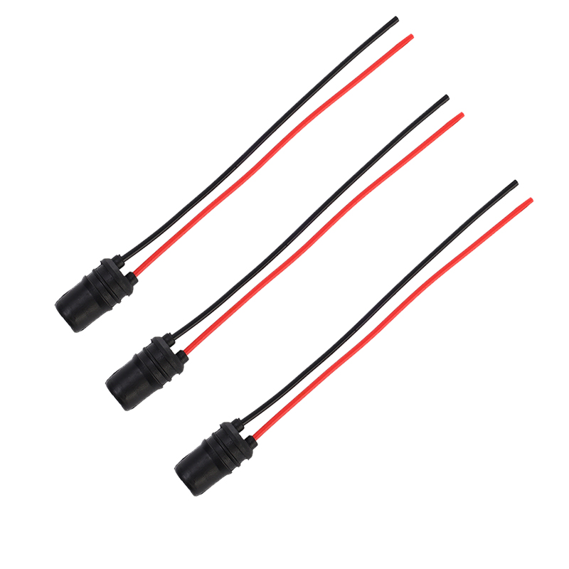 T10 car lamp socket bulb 147 rubber plug holder extension led lamp base holder wire adapter for  t10 w5w: Silver