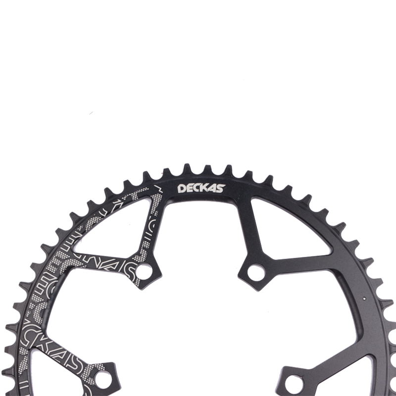 Deckas 110 bcd kettingblad fietskettingwiel voor shimano kroon rond zwart 36t 38t 40t 42t 44t 46 t 48t 50t 52t 54t fietsonderdeel