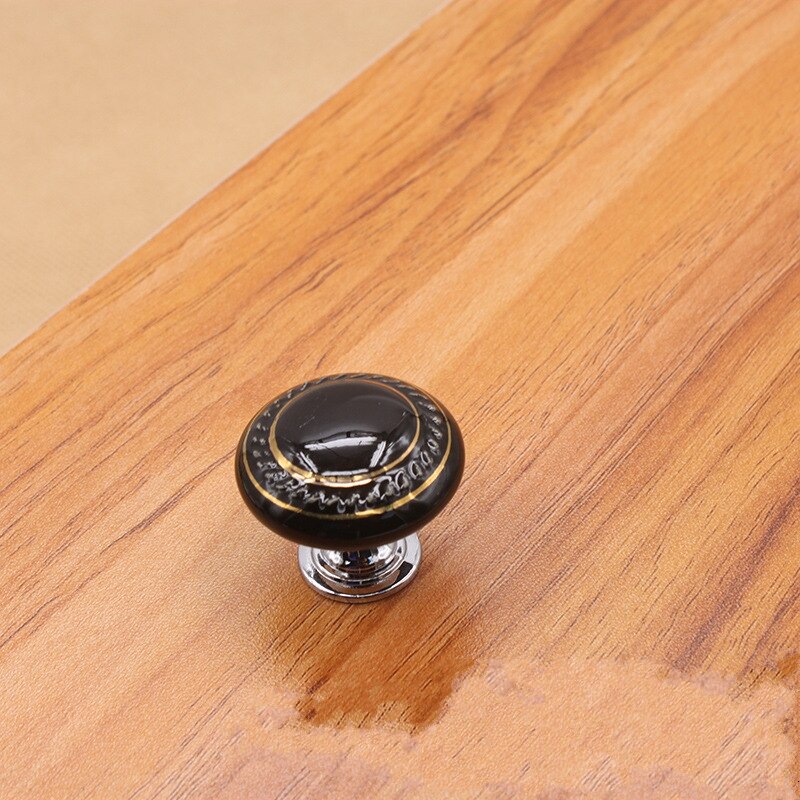 35mm fargerike keramiske runde skapknotter dørhåndtak skapskap skuff garderobemøbler håndtak knotter