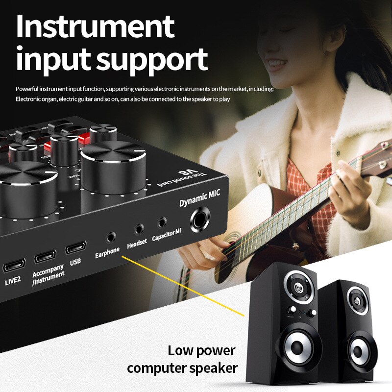 Bm 800 Studio Condenser Microphone V8 Sound Card Karaoke Bluetooth Speaker with Microphone Stand Condenser USB MIC