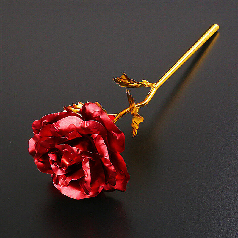 24K Vergulde Rose Valentijnsdag Romantische Gouden Bloem Anniversary Rose Woondecoratie Feestelijke Party levert