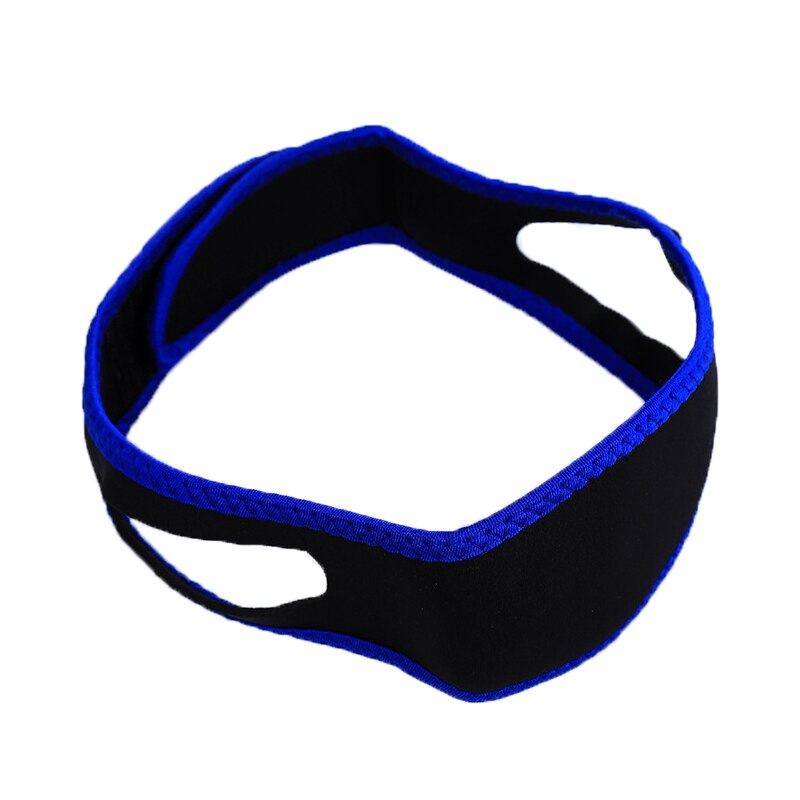 Correa antironquidos para la mandíbula, solución de soporte para dejar de dormir, ronquidos, correas de soporte para la barbilla, herramientas de cuidado nocturno, belleza para estiramiento facial, novedad de: Black A