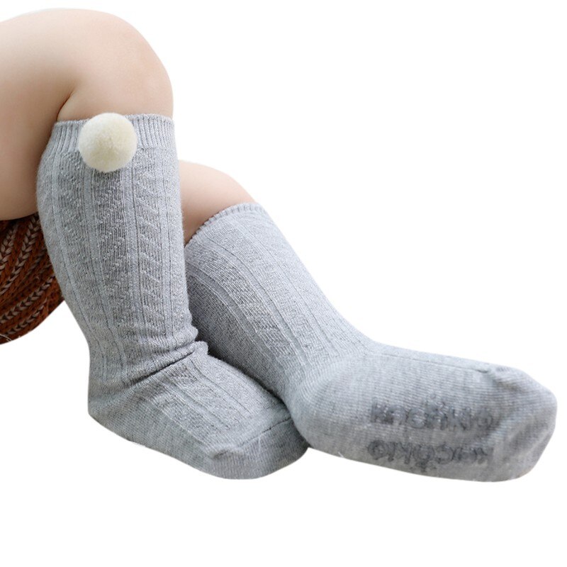Chico LOS NIÑOS Calcetines bebé calcetines de algodón de Anti-slip chico s calentadores de la pierna del bebé: QH / 12 meses