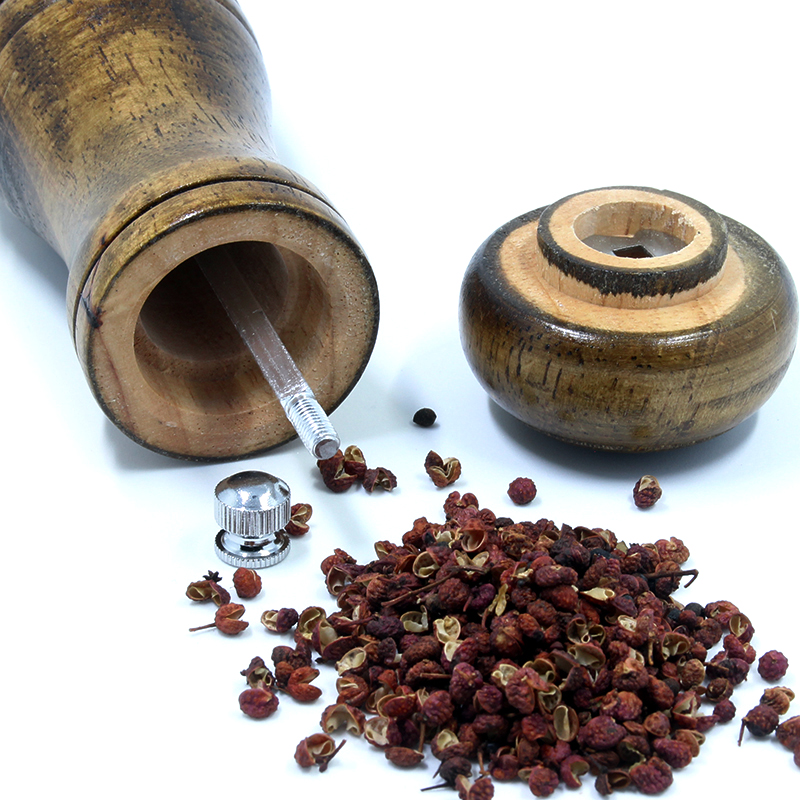 1PCS Eiken Grinder Zout en Peper Grinder Spice Grinder multifunctionele Kruiderij Fles Keuken Gereedschap (5,8, 10 inch) Pepermolen