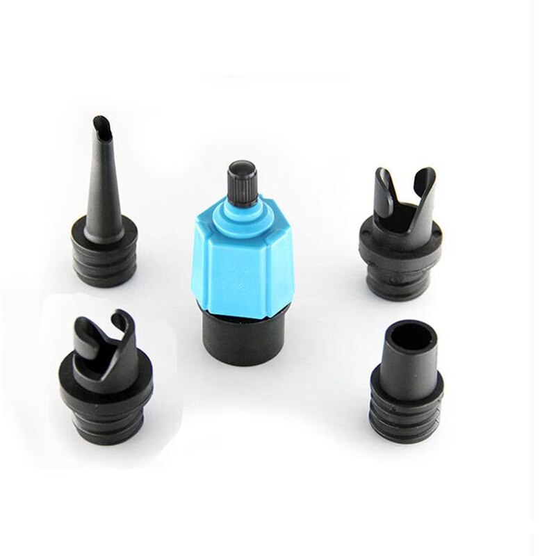 Auto luchtcompressor luchtventiel adapter voertuig luchtpomp ventiel adapter voor opblaasbaar luchtbed bed boot kano kajak: Blauw