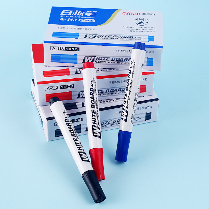 3/10 Pcs Set Erasable Magnetic Whiteboard Marker Pen Blackboard Marker Chalk Glass Ceramics Office School Art Marker Stationery