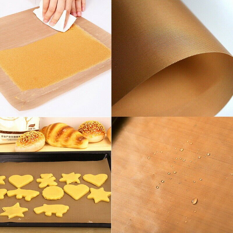 100Pcs Silicone Baking Sheets Papers Work Mat Oven Tray Liner Pastry Pizza Non Stick for Baking Grilling Bread Cup Cake