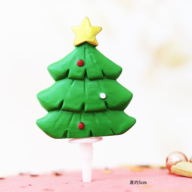 Kerst Cake Ornament Insert Card Plug-In Oude Man Schoenen Slee Sneeuwvlok Bakken Decoratie Herten Kerst: Christmas Tree