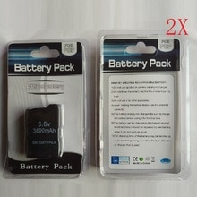 2x3600 mAh Batterij Pack voor Sony PSP1000 PSP 1000 PlayStation Portable Li-Ion Lithium Oplaadbare Batterijen Vervanging