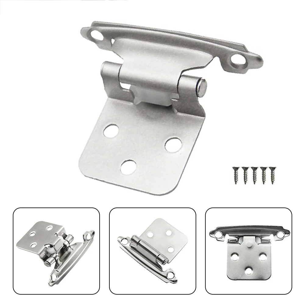 20 stücke Schrank Scharniere überlagern Selbst Schließen Gesicht montieren Schrank Tür Scharnier Hydraulische Puffer Frühling Scharnier Möbel Hardware-