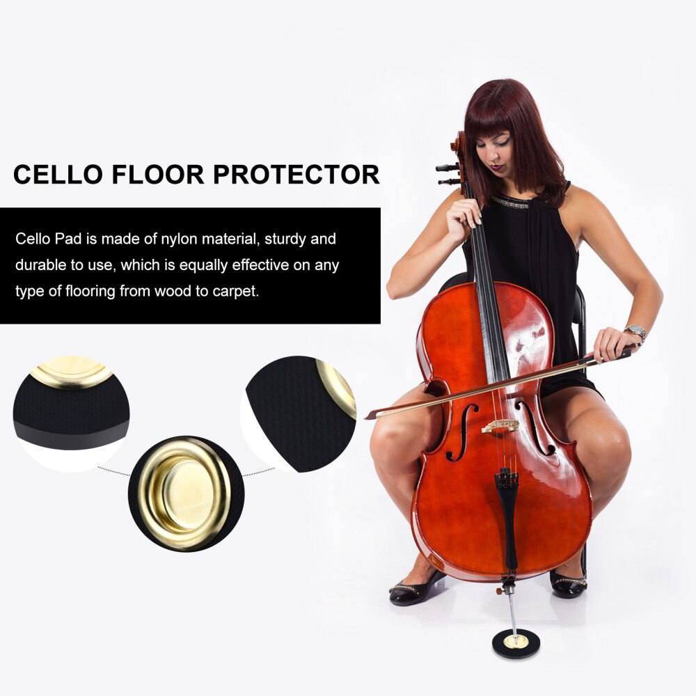 Cello Stop Endpin Standhouder Cello Anti-Slip Mat Floor Protector Accessoire