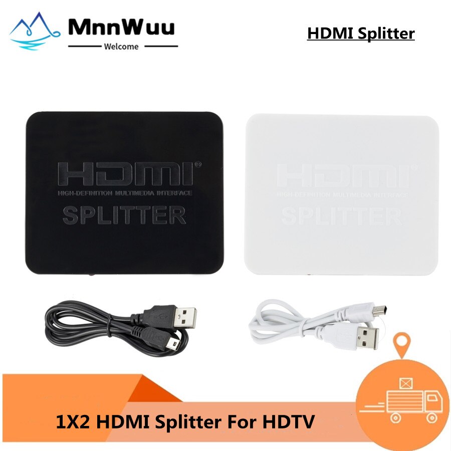 4K Hdmi Splitter Full Hd 1080P Hdcp 4K Splitter Switch Switcher 1X2 Split Versterker Dual Display Voor dvd Voor PS3 Hdtv 1 In 2 Out