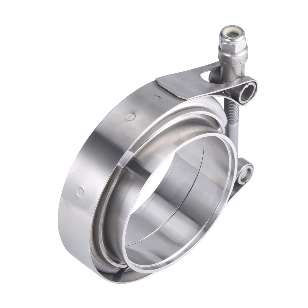 Stainless Steel Auto 3 Quick Release V band Clamp 2" 2.5" 3" 4" Inch V-band 3 Inch Male Female Exhaust Flange 76mm Vband Clamps