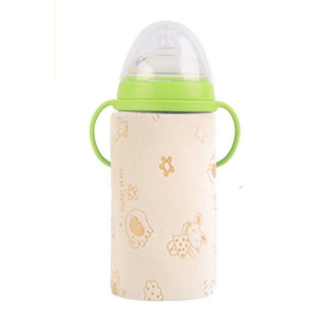 Couvercle universel Portable USB | Sac isolant pour biberons de bébé, couvercle universel pour Interface USB, chauffe-biberon, sac isolé: beige