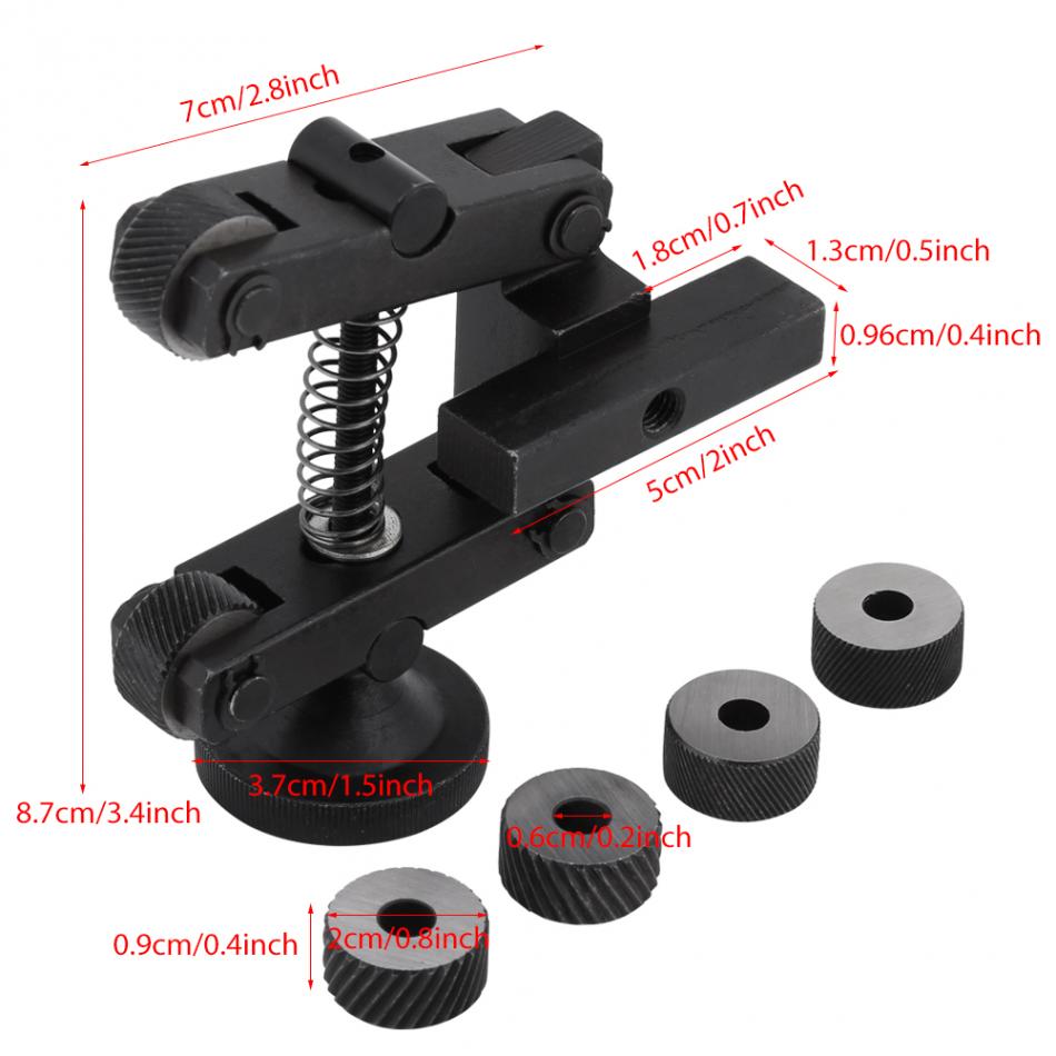 Knurling porte-outil linéaire Knurl outil tour réglable tige machines-outils avec roue