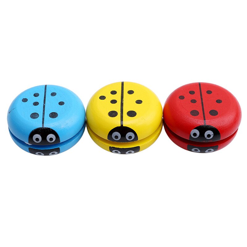 Leuke Ladybird Jojo Speelgoed Dragende Professionele Yoyo Speelgoed Hout Hoge Precisie Spel Speciale Props