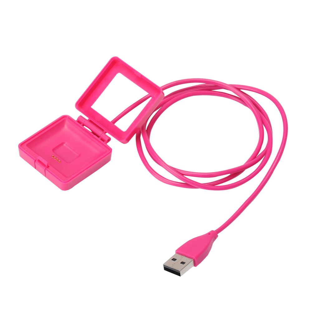 USB Charging Cable Replacement Charger for Fitbit Blaze Fitness Smart Watch: Pink