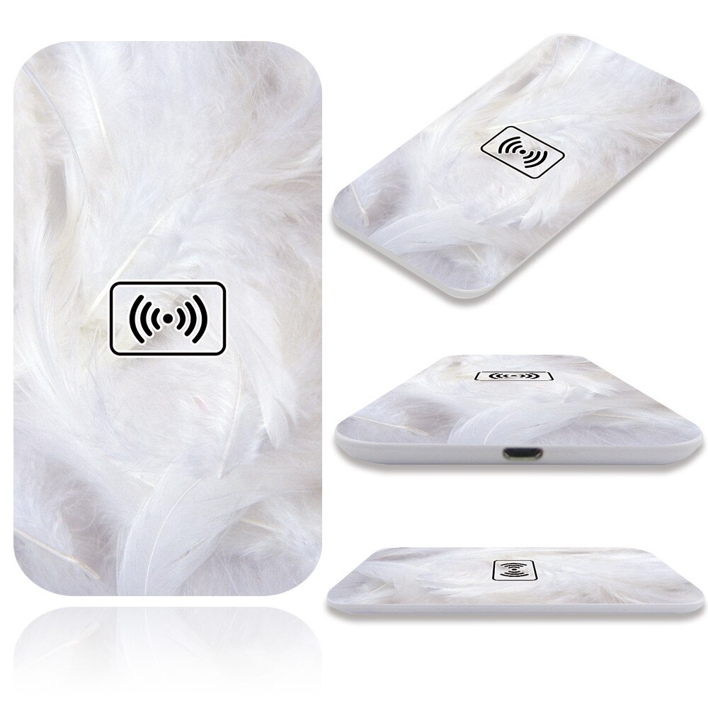 Qi Fast Smart Wireless Charger for Huawei Honor 30 Pro/V30 Pro/Mate 20/20 Pro/30/30 Pro/30 RS/P30 Pro USB Charging Pad: 3.cream feather