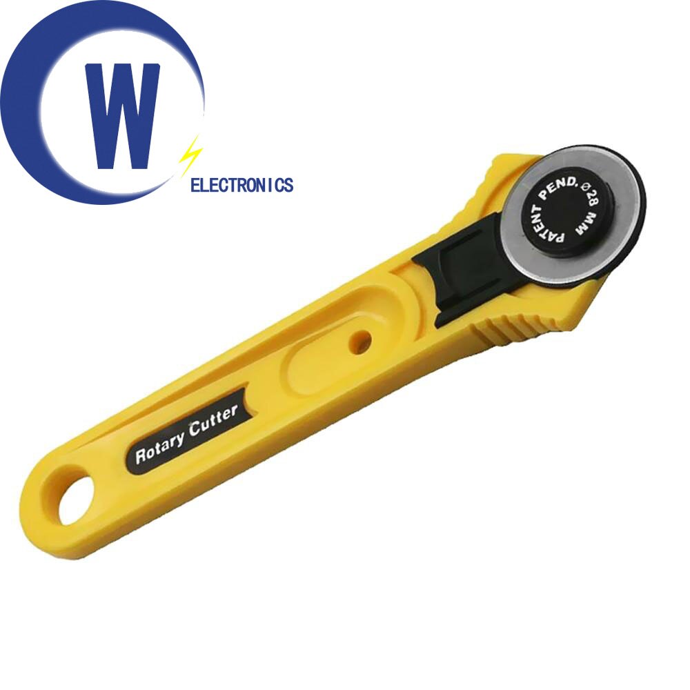 28mm Rotary Cutter Leather Craft Fabric Cutter Sewing Quilting Safety Tool