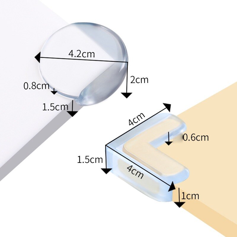 5 Kpl Lasten Vauvan Turva Silikonisuoja Pöydän Kul Grandado