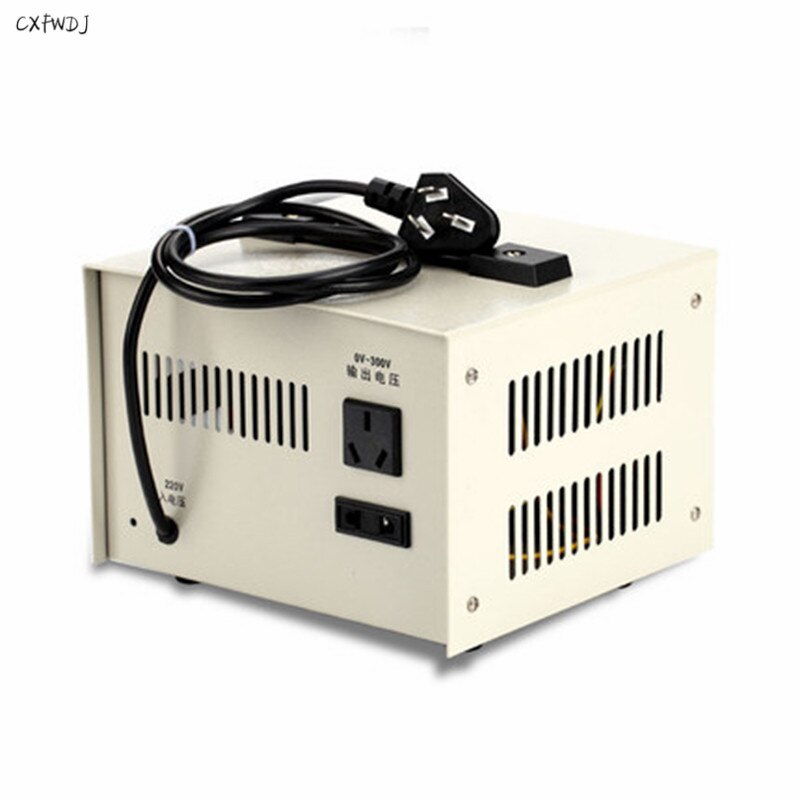 Single-Phase Voltage Regulator 220v AC Regulated Contact Type 0-300v Adjustable Power Supply Voltage Regulating Transformer 500W