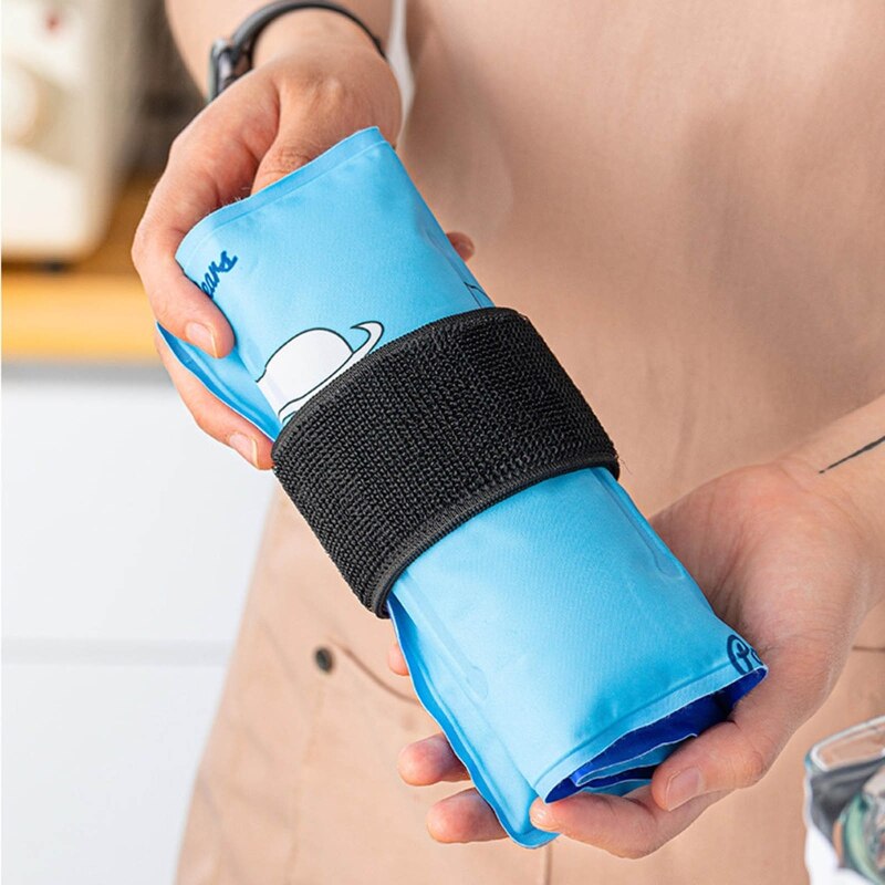 A0KE Reusable Ice Pack Washable Light Ice Wrap Kitchen Cooling Tool with Cloth Material for Home Office 2 Styles