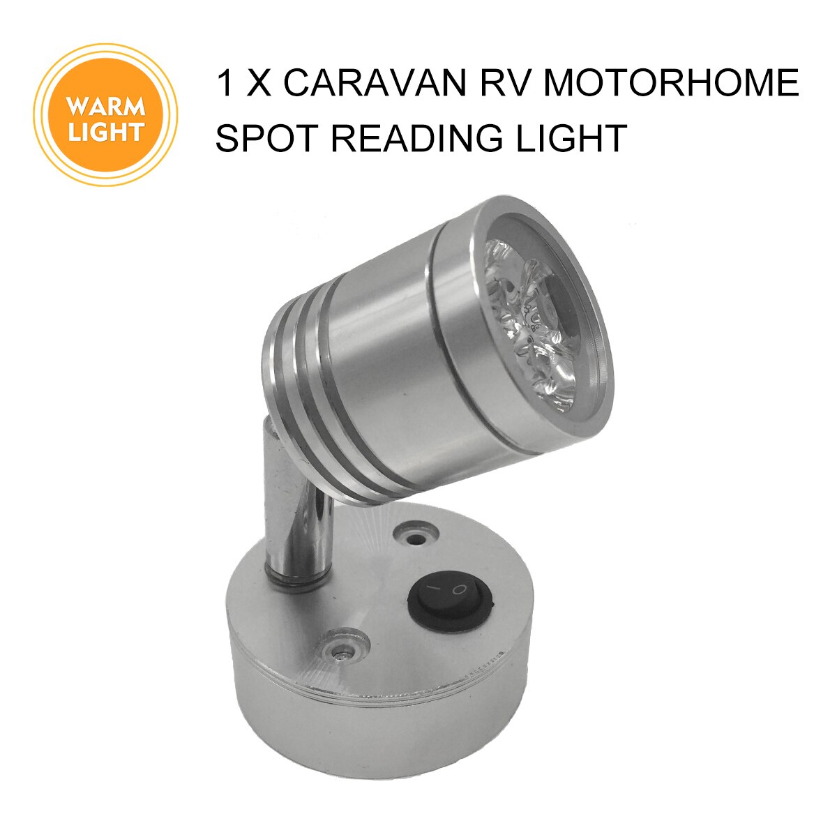 12V 3W Trailer Truck Interieur Lamp Auto Van Boot 300LM Led Warm Leeslamp Switch Wall Mount Verstelbare rv Camper Accessoires