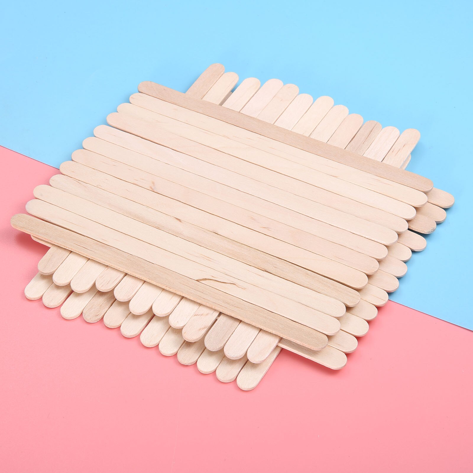 50 stuks /10 stuks houten stokjes natuurlijke/veelkleurige staven ijsstokjes diy knutselen handgemaakt educatief speelgoed 150mm-200mm