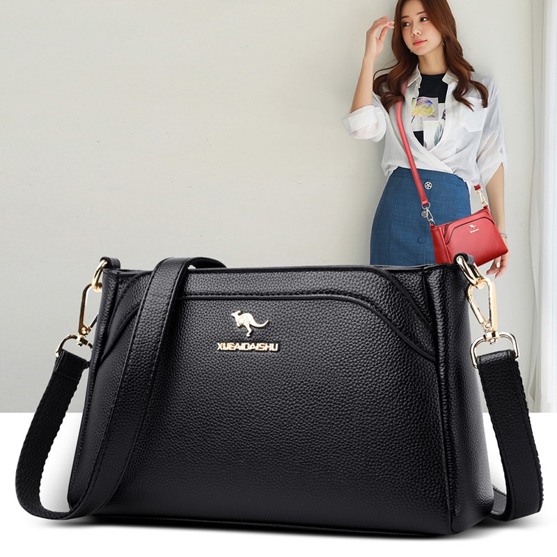 OLD TANG Shoulder Messenger Bags For Women Soft Leather Crossbody Bags Sac a Main Bolsa