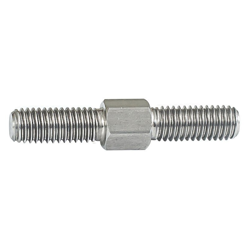 M6 304 Stainless Steel Left hand and Right - hand Double End Thread Tight Adjustable Push Rod Stud Screws Bolts