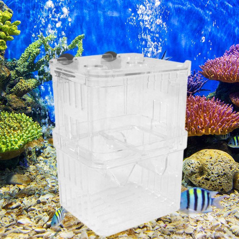Acryl broedmachine voor aquarium en kweekbak, transparant deksel, broedmachine voor aquarium 13.5 x 10.5cm