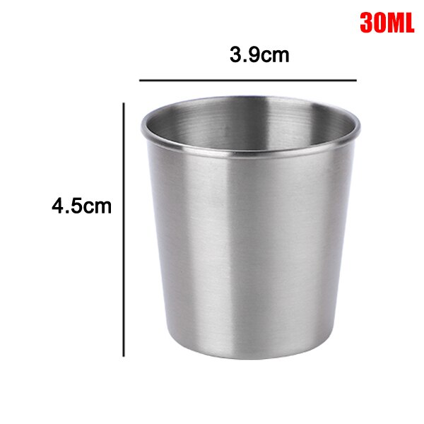 30/70/180/320ml metal kop krus drikke kaffe øl tumbler rejse hjemmekontor @ls: 30ml