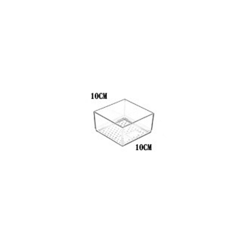 Boîte de rangement de maquillage de style tiroir, conteneur en plastique pour divers articles cosmétiques, séparateur de couverts de cuisine, organisateur de divers articles de bureau: 1pc s clairs
