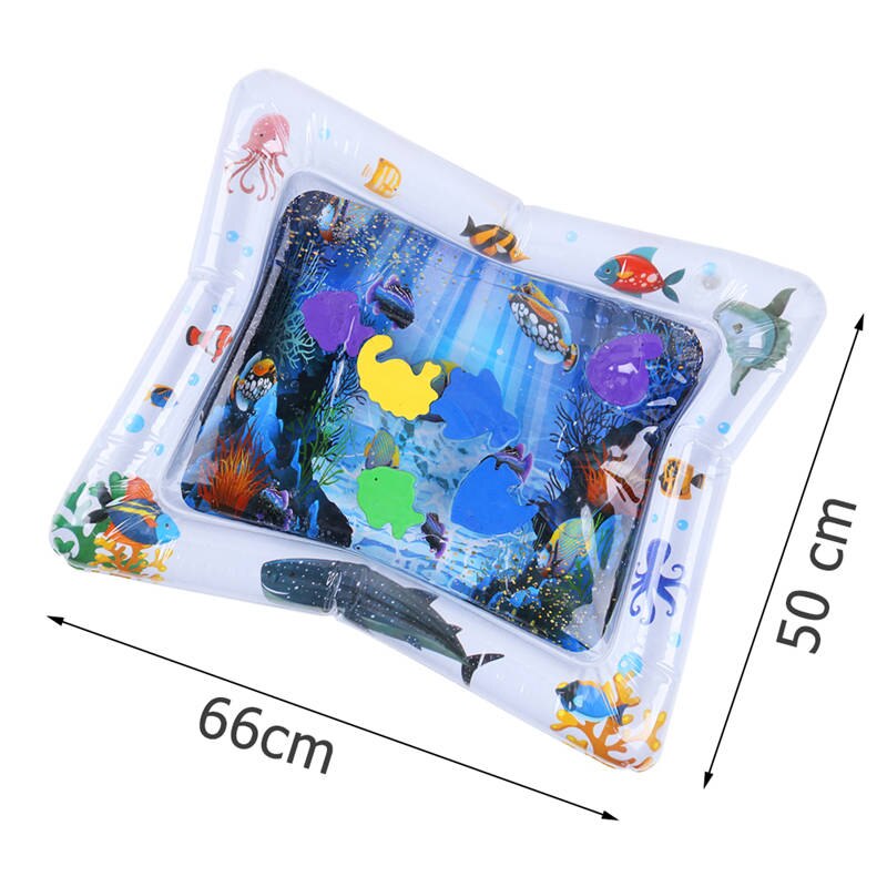 Baby Kids Water Spelen Mat Opblaasbare Thicken Pvc Baby Tummy Tijd Playmat Peuter Leuke Activiteit Spelen Centrum Water Mat Voor baby 'S: 02