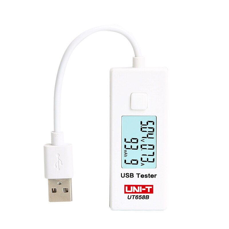 UNI-T USB Tester Phone Computer Charging Detector Voltage Current Meter Capacity Monitor dc digital voltmeter UT658B/UT658