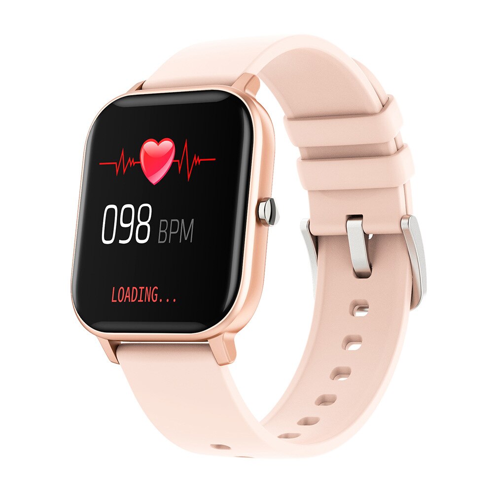 COLMI P8 1.4 inch Smart Watch Men Full Touch Fitness Tracker Blood Pressure Smart Clock Women GTS Smartwatch for Xiaomi: p8 Rose gold