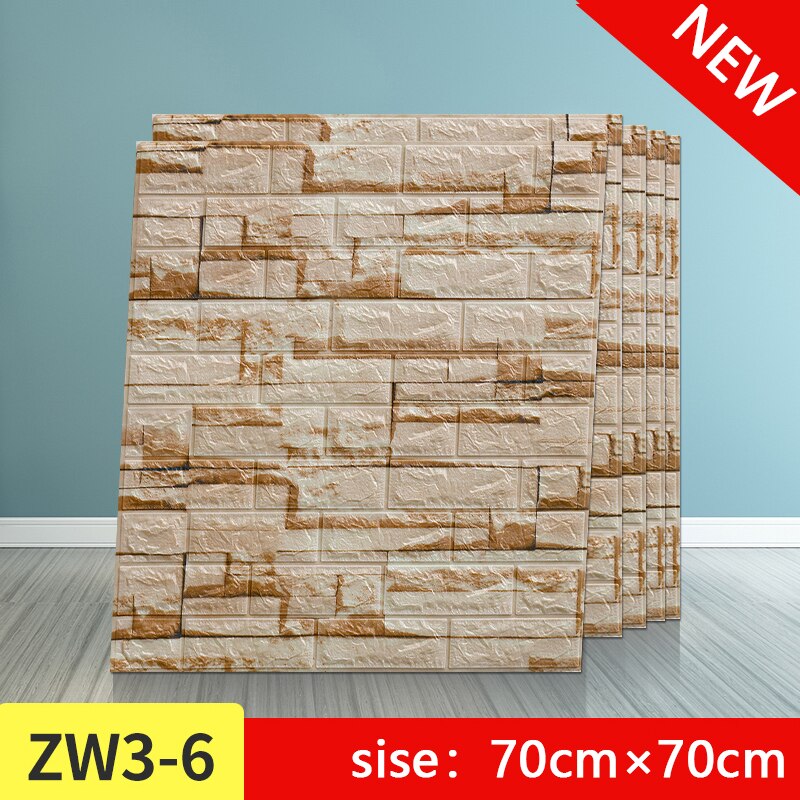 3d murstein pe skum vegg klistremerker paneler rom dekal retro stein dekorasjon preget stue barn safty soverom hjemme dekor: G