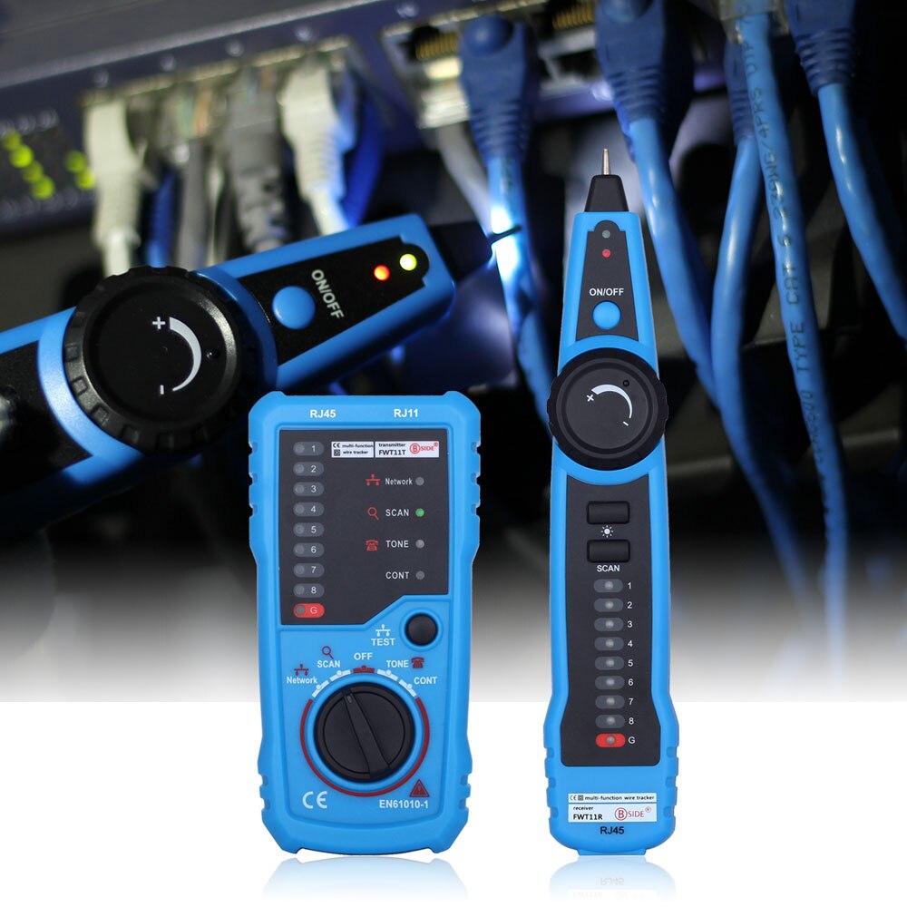 Cable Tester Wire Tracker RJ11 RJ45Telephone Wire Ethernet Detector Line Finder LAN Network Cable Network Tester
