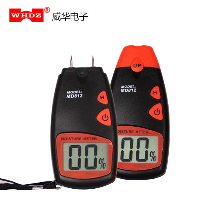 Probador de humedad de madera MD812, higrómetro digital, analizador de humedad de madera, detección de humedad