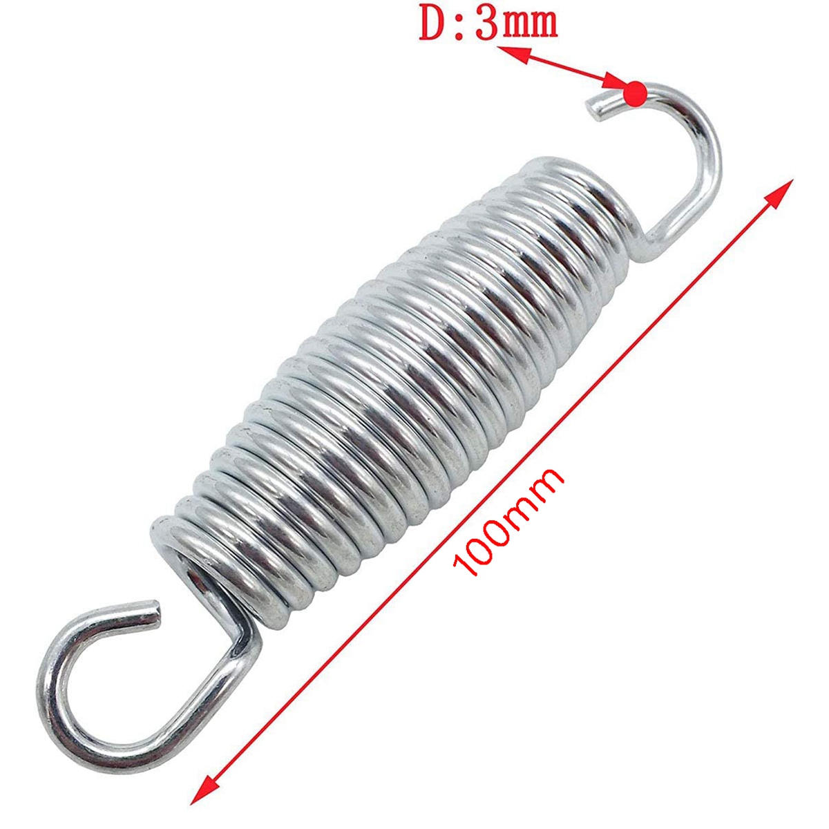 15Pcs Trampoline Spring Heavy-Duty Galvanized Replacement Kit with Tool for Bounce Children Trampoline