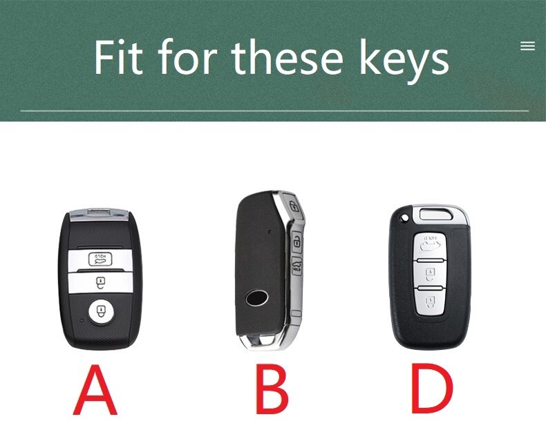 Leren autosleutelhoesje met afstandsbediening voor kia sportage ceed sorento cerato forte  kx3 kx5 k3s rio  k2 k3 sportage