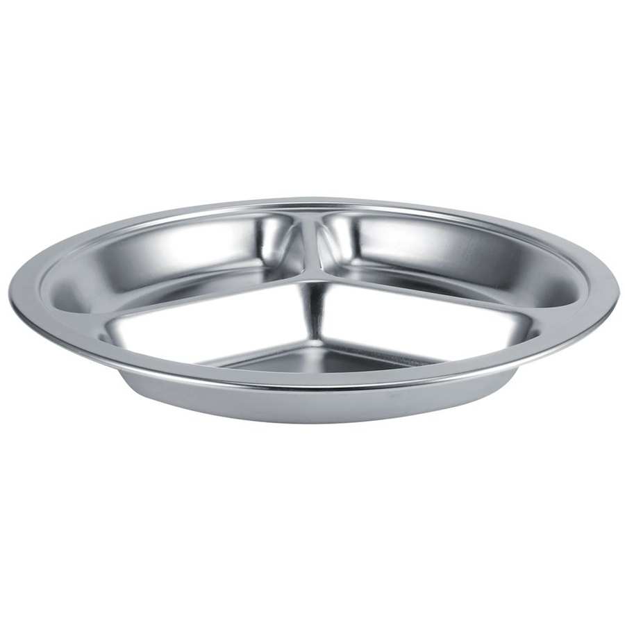 Thicken Divided Plate Dinner Tray Round Divided Service Plate for Home