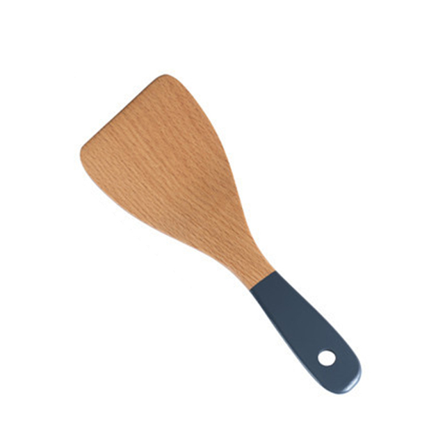 Ustensile de cuisine en bois naturel, anti-rayures, spatule de cuisine en hêtre, cuillère à Long manche, outils de cuisine,: Rice scoop