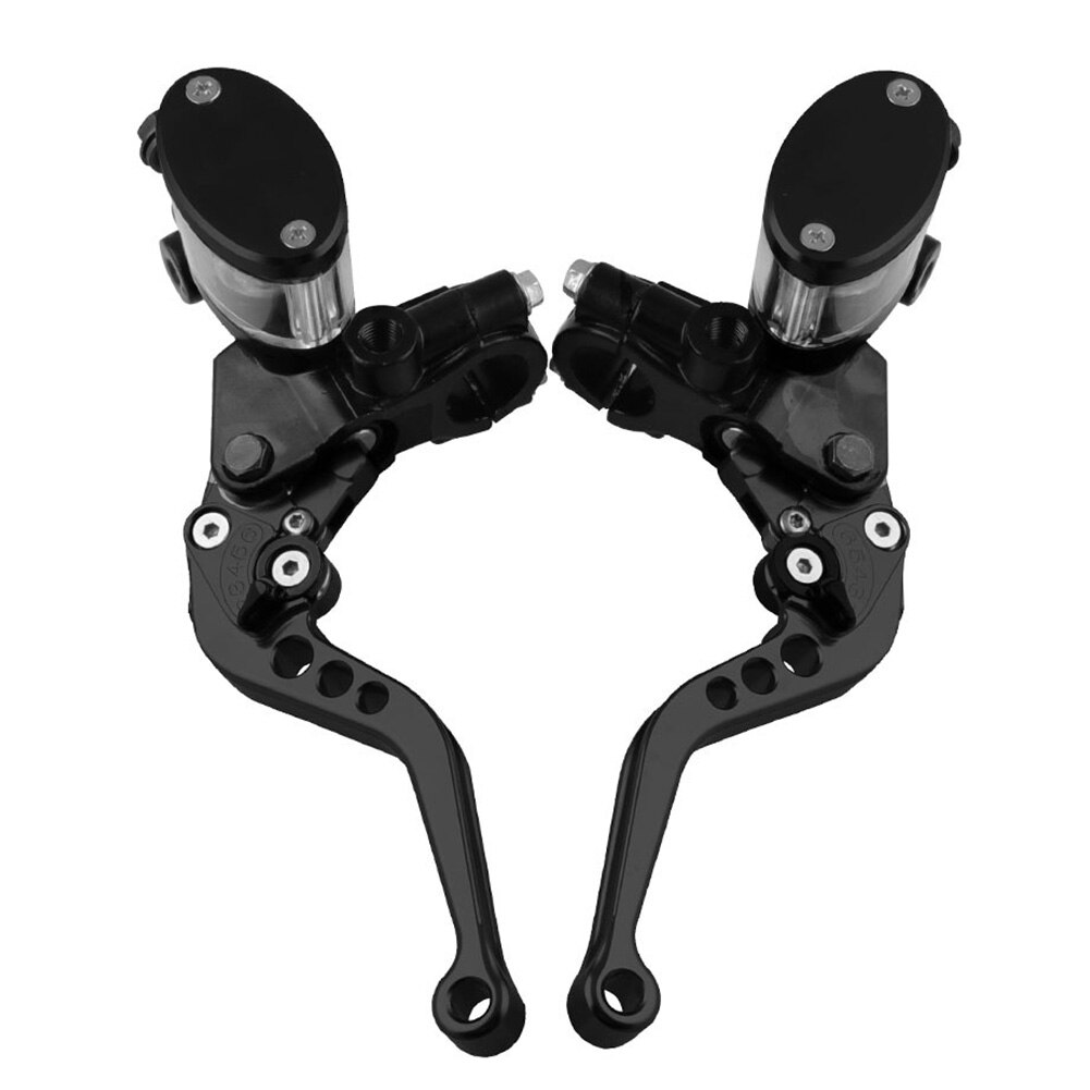 Clutch Levers Universal Motorcycle Hydraulic Master Cylinder Reservoir Brake Clutch Levers 7/8 inch (One Pair): Black