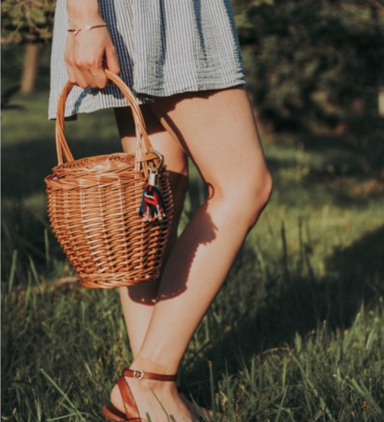 Handmade Rattan Women Handbags Garden Vegetables Bags Bohemian Woven Bamboo Bag Totes Lady Handbags Beach Treval Sac