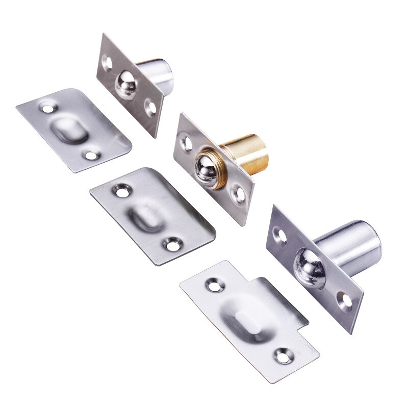 Door Touch Bead Copper Spring Touch Bead Lock Wooden Door Invisible Door Positioning Stainless Steel Door Pot Cover Knob