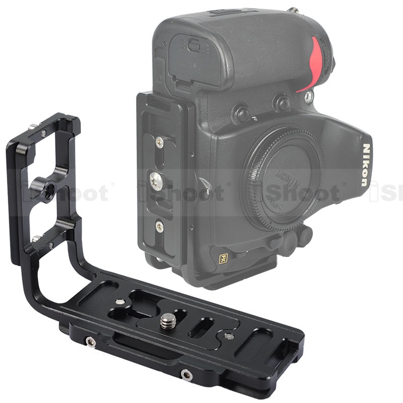 iShoot L Bracket Vertical Quick Release Plate Camera Holder Grip for Nikon D7100 D7000 D5200 D5100 D5000 D3200 D300/D600 D90 D80
