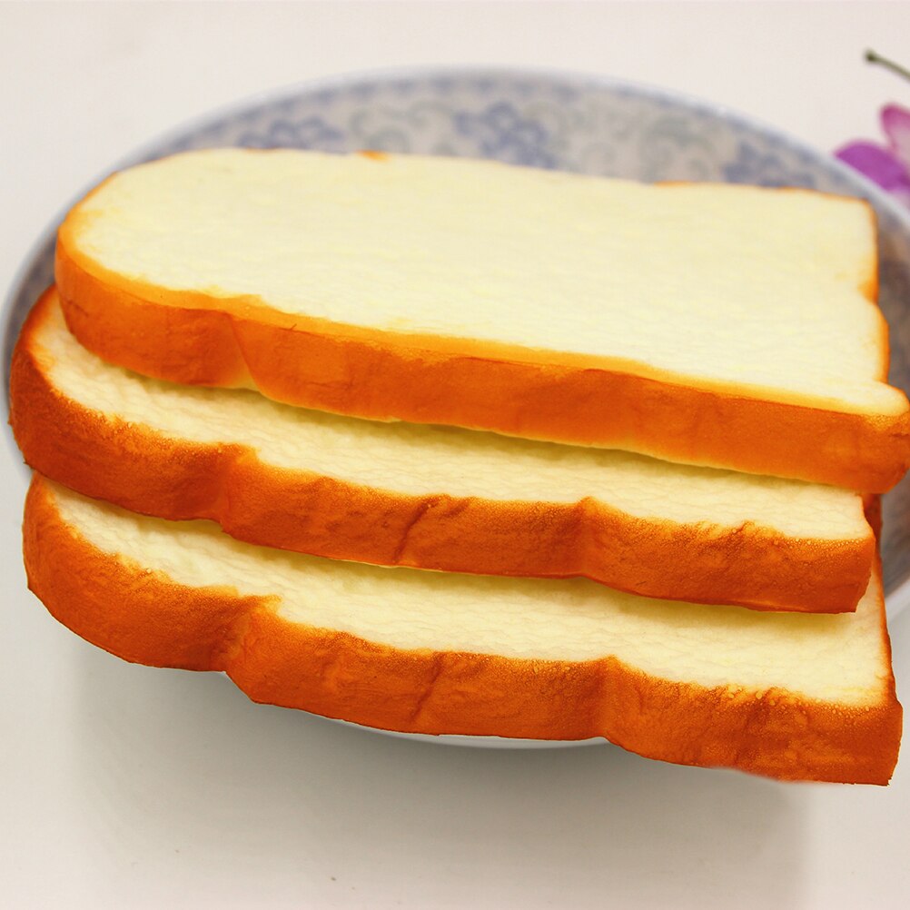 Langzaam Stijgende Squeeze Speelgoed 14CM Jumbo Zachte Geur Gesneden Brood Toast Kids Speelgoed Hand Kussen Decoratie Ambachten Miniatuur kids