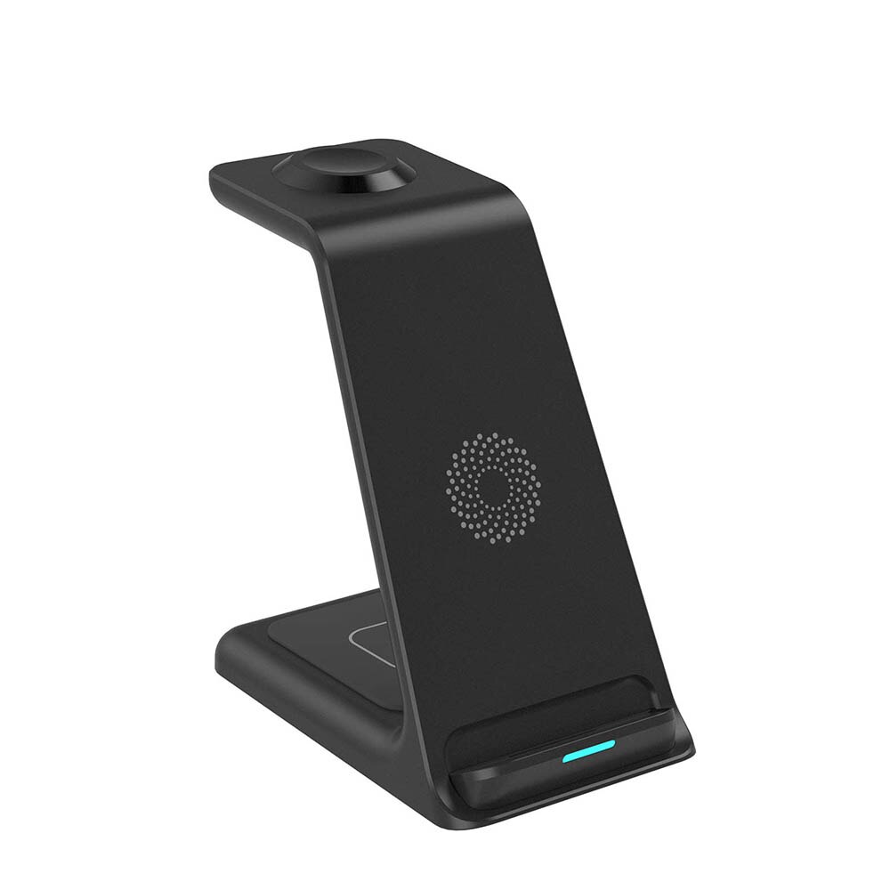 3 in ladestation mit qi-schnellladefunktion für iphone 13, 12, 11 xs, xr ,  x 8 , apple watch 7 , 6 5 4, 1 pro und iwatch: Schwarz