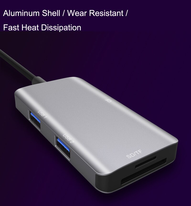 5in1 USB 3.0 SD SDHC CF Compact Flash TF MicroSD Card Reader USB3.0 U Flash Disk Drive Mouse OTG for Macbook Laptop Notebook PC